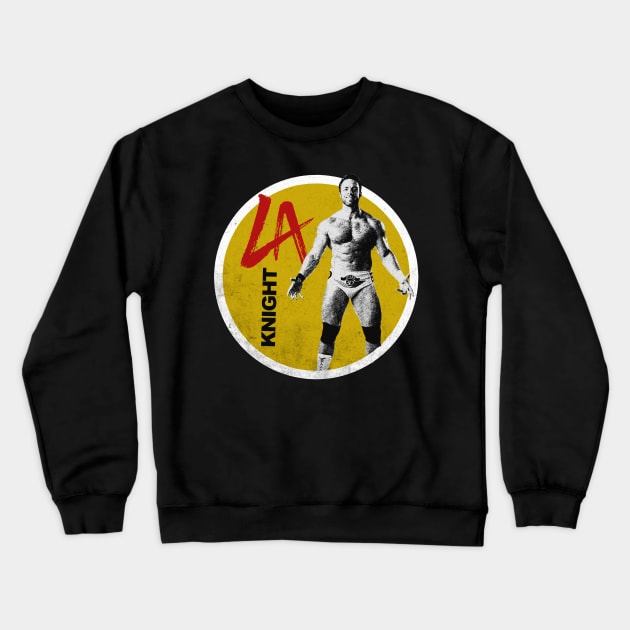 LA KNIGHT ON Yellow Crewneck Sweatshirt by NopekDrawings